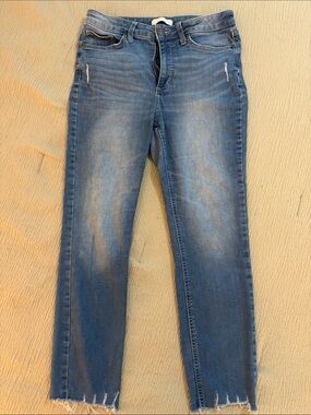 LC Lauren Conrad Blue Women's Mid-Rise Skinny Jeans